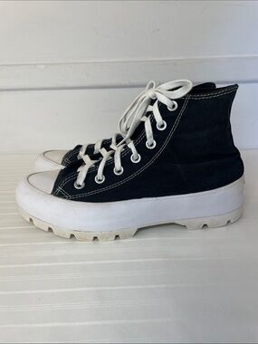 Converse Chuck Taylor All Star Lugged Hi top black sneakers women’s size 7.5